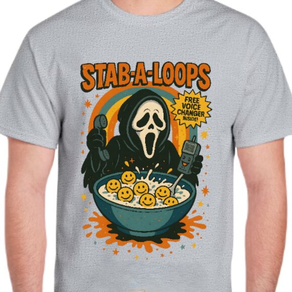 "Stab a Loops" Horror Shirt - Picture 2 of 4